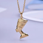 Collar con Colgante de Nefertiti oro