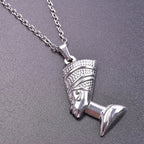 Collar con Colgante de Nefertiti plata
