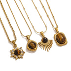Collar con Colgante de Protección Ojo de Tigre para Mujer B