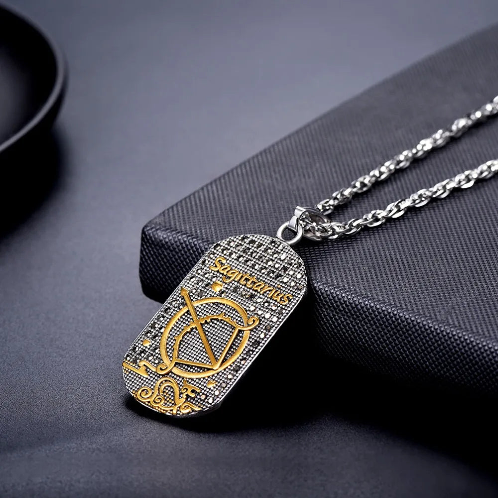 Collar con Colgante de Estilo Signo del Zodiaco Astrológico