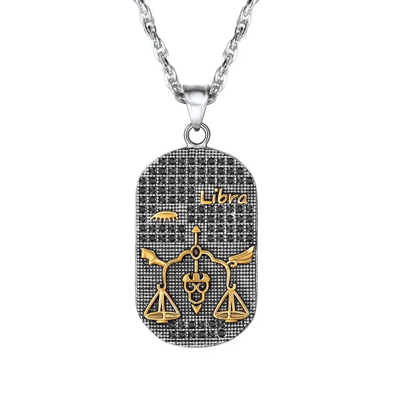 Collar con Colgante de Estilo Signo del Zodiaco Astrológico