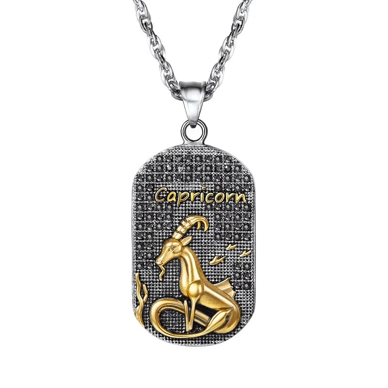 Collar con Colgante de Estilo Signo del Zodiaco Astrológico
