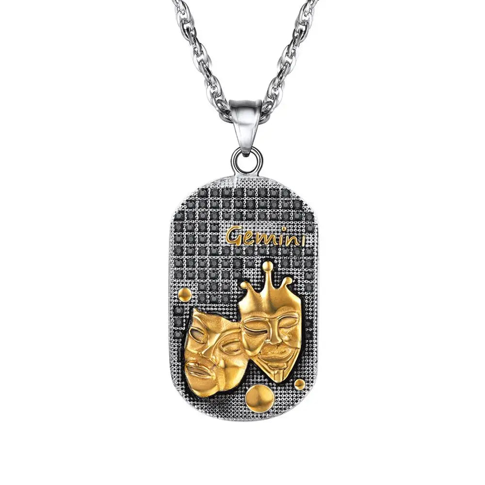 Collar con Colgante de Estilo Signo del Zodiaco Astrológico