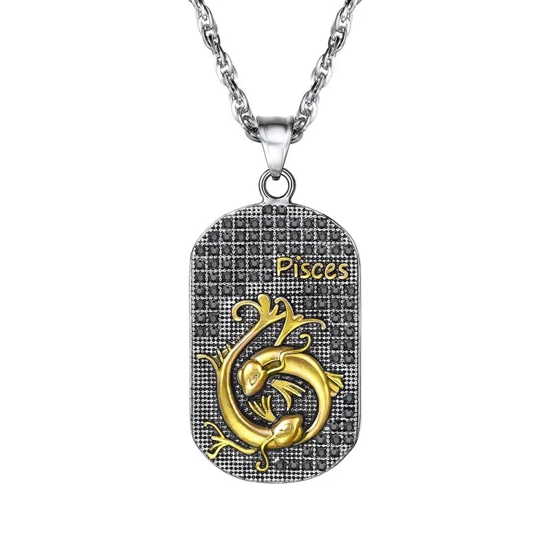Collar con Colgante de Estilo Signo del Zodiaco Astrológico