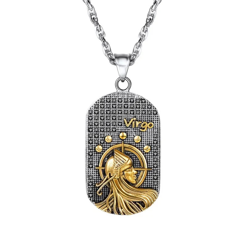 Collar con Colgante de Estilo Signo del Zodiaco Astrológico