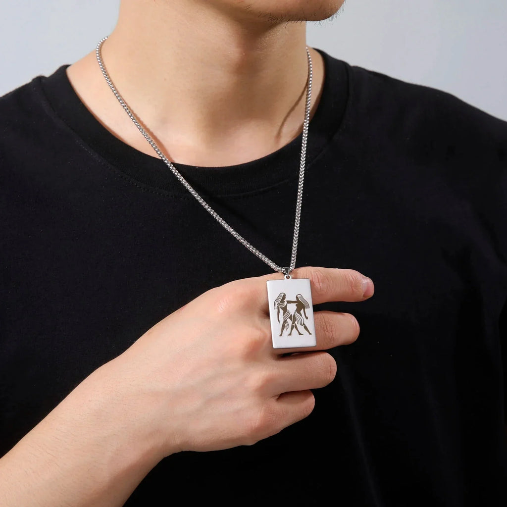 Collar con Colgante Elegante Signo del Zodíaco Astrológico