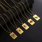 Collar con Colgante Elegante Signo del Zodíaco Astrológico