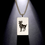 Collar con Colgante Elegante Signo del Zodíaco Astrológico