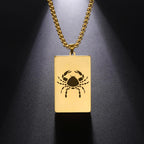 Collar con Colgante Elegante Signo del Zodíaco Astrológico