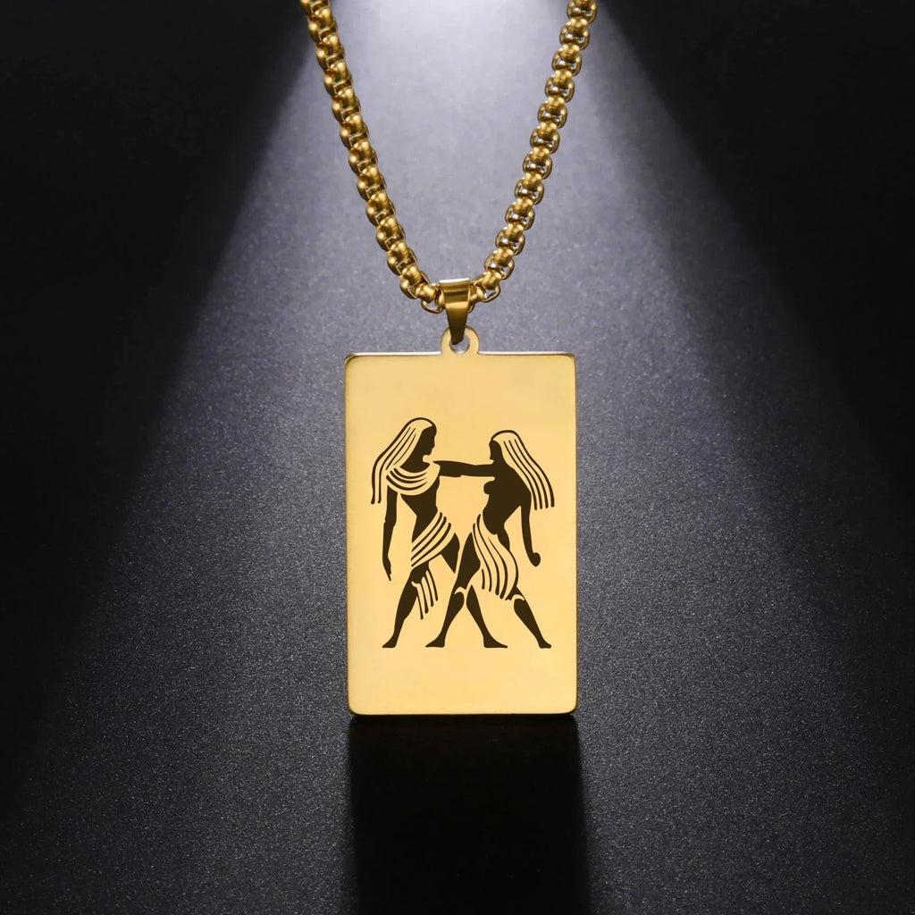 Collar con Colgante Elegante Signo del Zodíaco Astrológico