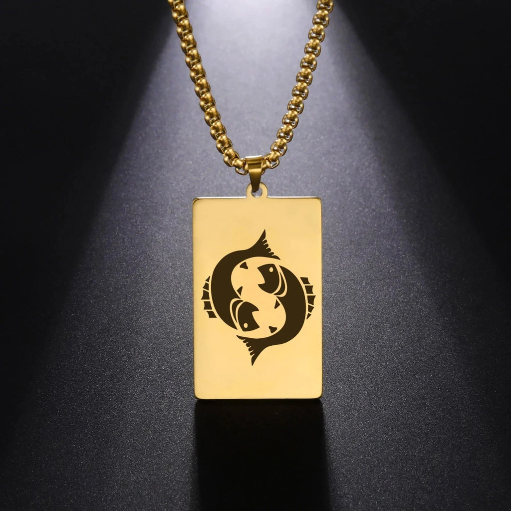 Collar con Colgante Elegante Signo del Zodíaco Astrológico