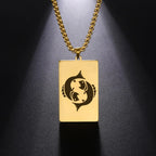 Collar con Colgante Elegante Signo del Zodíaco Astrológico