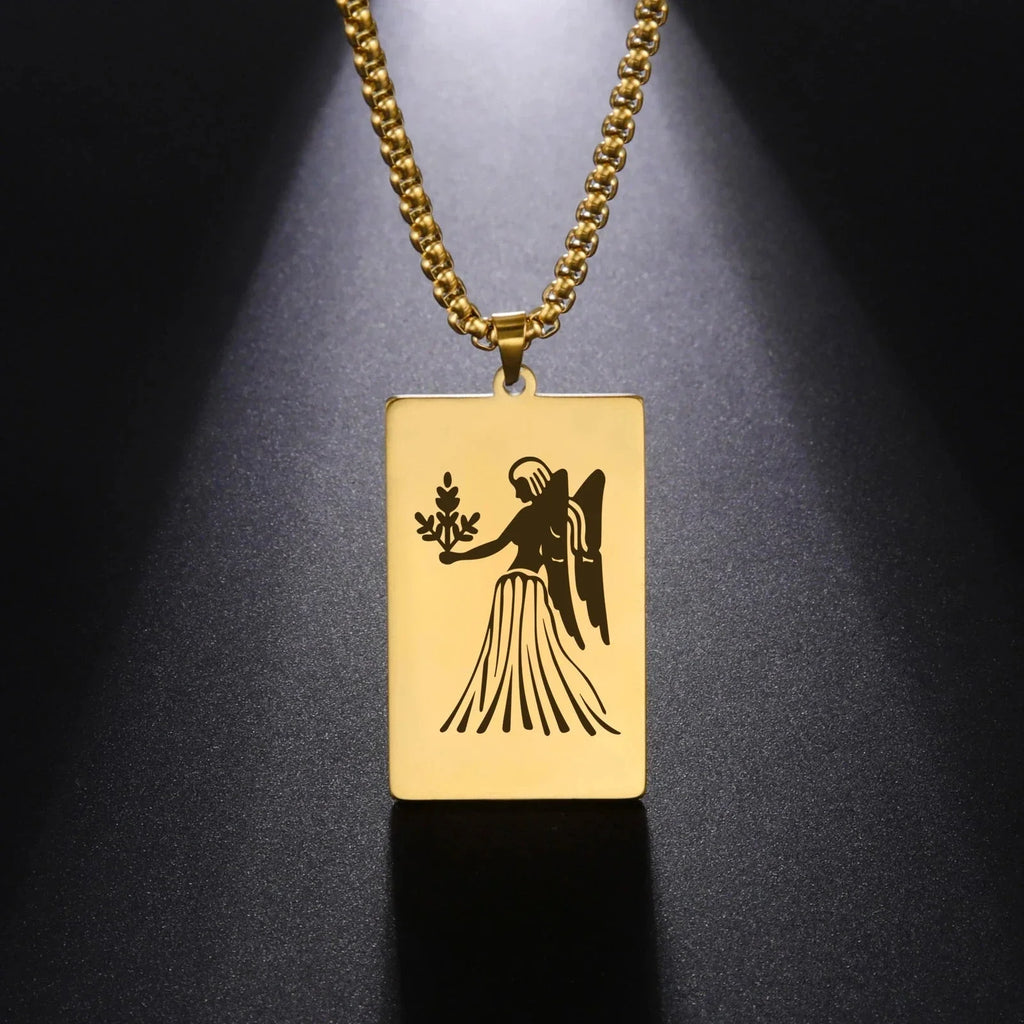 Collar con Colgante Elegante Signo del Zodíaco Astrológico