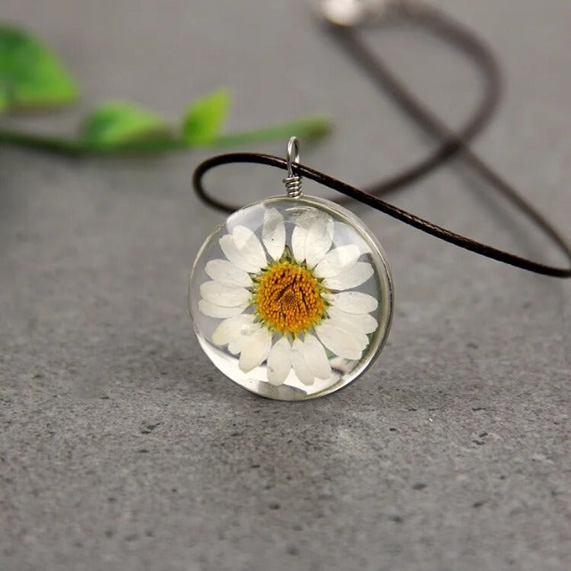 Collar con Colgante de Vidrio Soplado Árbol de la Vida