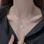 Collar con Colgante de Circonita Piedra de Luna