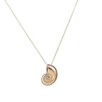 Collar con Colgante de Concha Caracol para Hombre oro