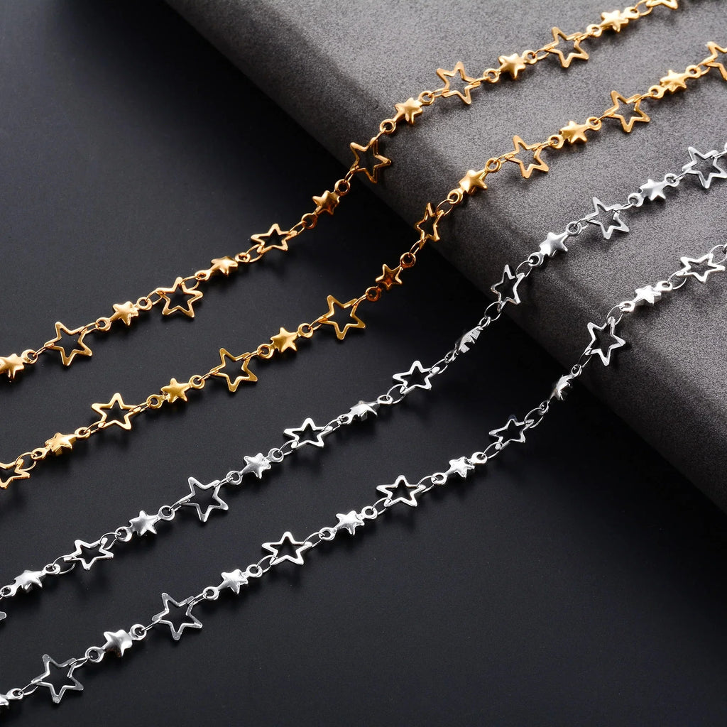 Collar con Colgante de Estrella de Astrología para Hombre o Mujer plata