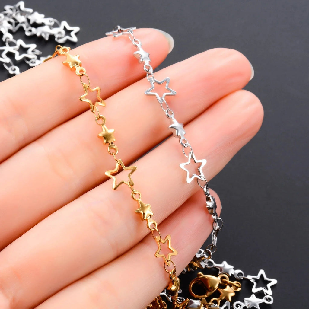 Collar con Colgante de Estrella de Astrología para Hombre o Mujer oro