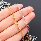 Collar con Colgante de Estrella de Astrología para Hombre o Mujer oro