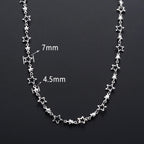 Collar con Colgante de Estrella de Astrología para Hombre o Mujer plata