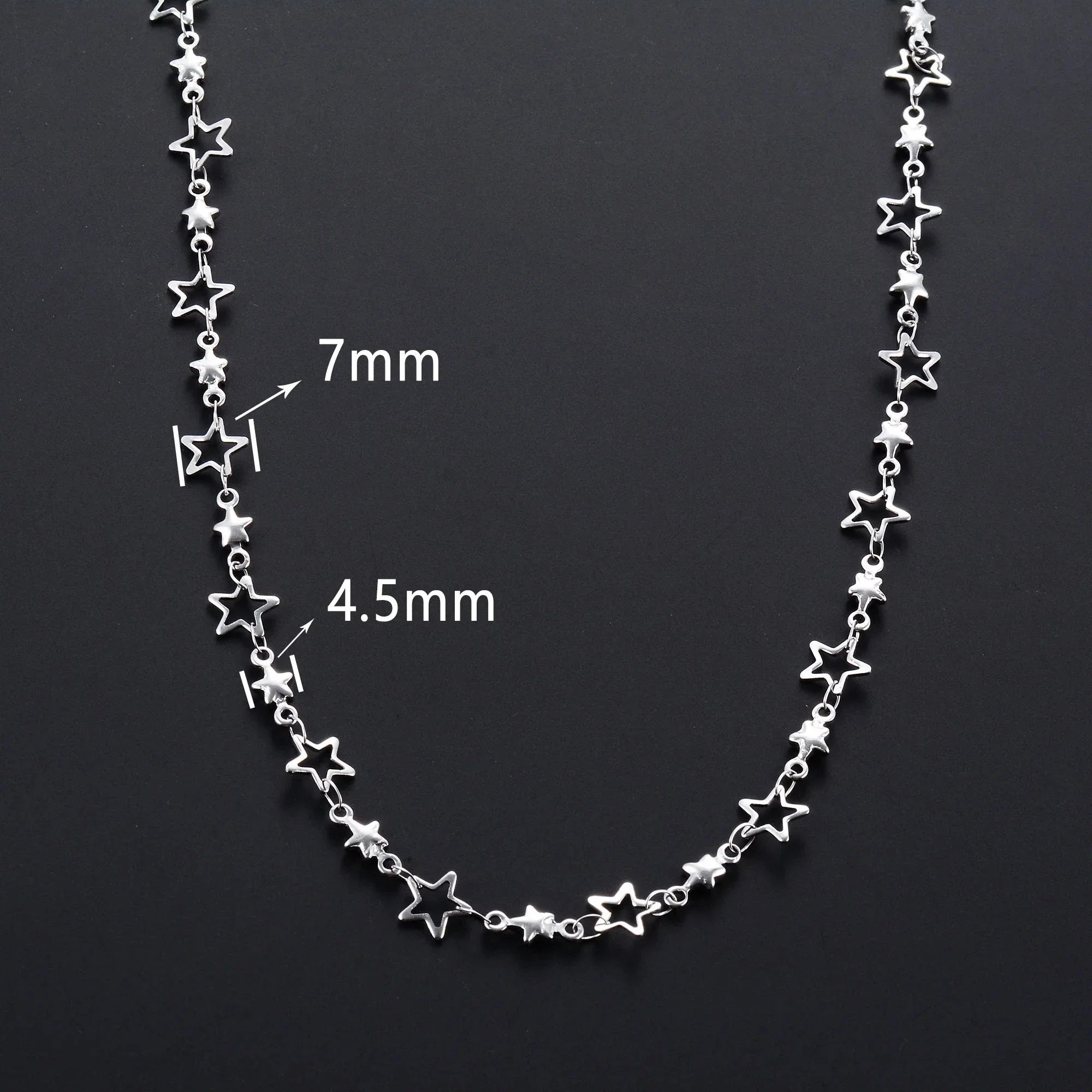 Collar con Colgante de Estrella de Astrología para Hombre o Mujer plata