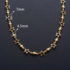 Collar con Colgante de Estrella de Astrología para Hombre o Mujer oro