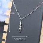 Collar con Colgante Estrella para Hombre plata