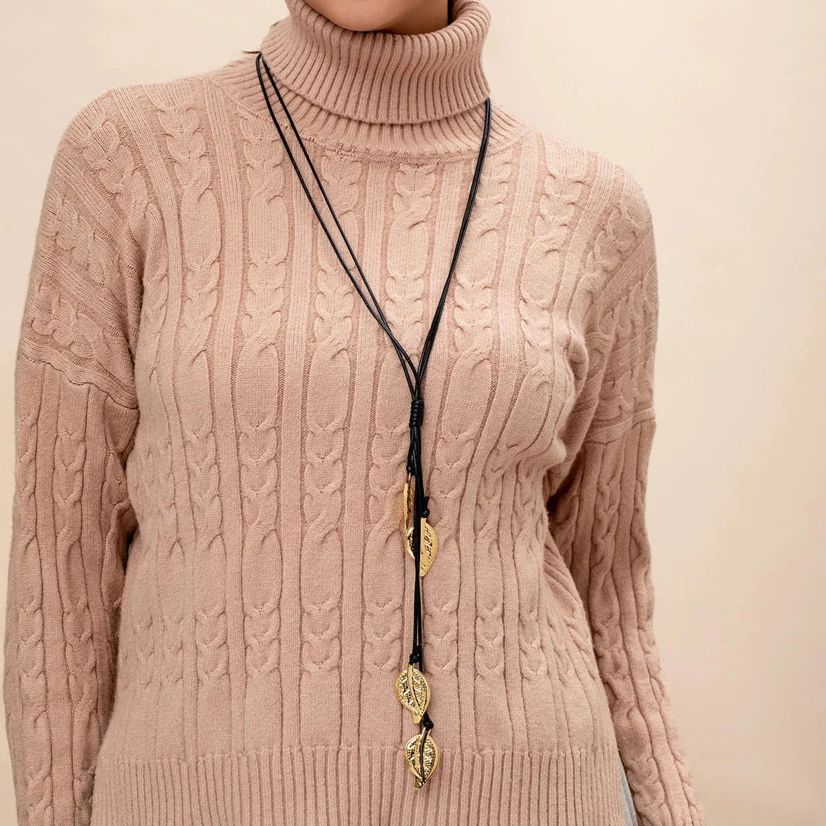 Collar con Colgante Hoja de Otoño