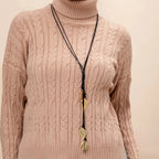 Collar con Colgante Hoja de Otoño
