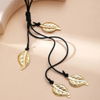 Collar con Colgante Hoja de Otoño