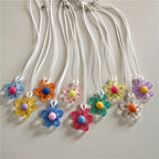 Collar con Colgante de Flor Colorida

