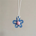 Collar con Colgante de Flor Colorida