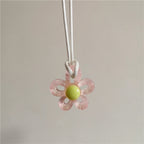 Collar con Colgante de Flor Colorida rosa