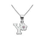 Collier avec pendentif fleur et initiale - lettre