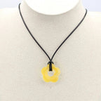 Collar con Colgante de Flor Estilo Romántico amarillo
