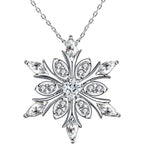 Collar con Colgante Copo de Nieve en Circonio blanco