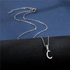 Collier avec pendentif initiale argenté - lettre
