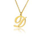 Collier avec pendentif initiale pour femme - lettre