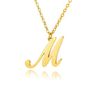 Collier avec pendentif initiale pour femme - lettre