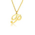 Collier avec pendentif initiale pour femme - lettre
