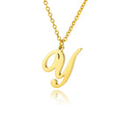 Collier avec pendentif initiale pour femme - lettre