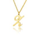 Collier avec pendentif initiale pour femme - lettre