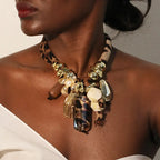Collar Gargantilla con Colgante de Leopardo