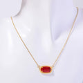 Collar con Colgante de Cristal de Color Signo del Zodiaco