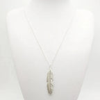 Collar con Colgante de Pluma para Hombre o Mujer plata