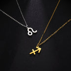 Collar con Colgante Dorado Signo del Zodíaco