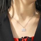 Collar con Colgante Dorado Signo del Zodíaco