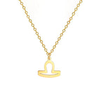 Collar con Colgante Dorado Signo del Zodíaco