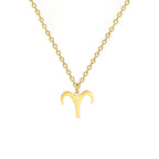 Collar con Colgante Dorado Signo del Zodíaco