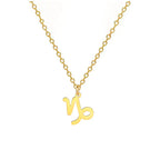 Collar con Colgante Dorado Signo del Zodíaco